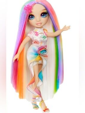 Rainbow High Hair Chalk & Style Amaya - Rainbow 11" Doll, Washable Rainbow Hair
